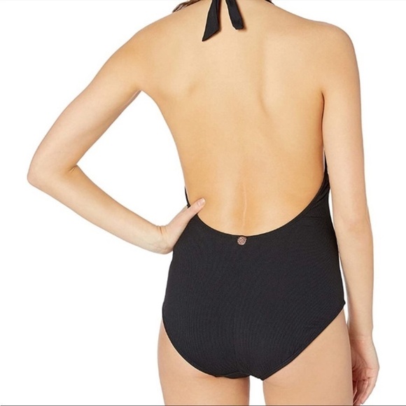 Swim Systems Scandal Deep Plunge One Piece Bathing Suit Daisy Chain Medium NWT - Picture 2 of 15